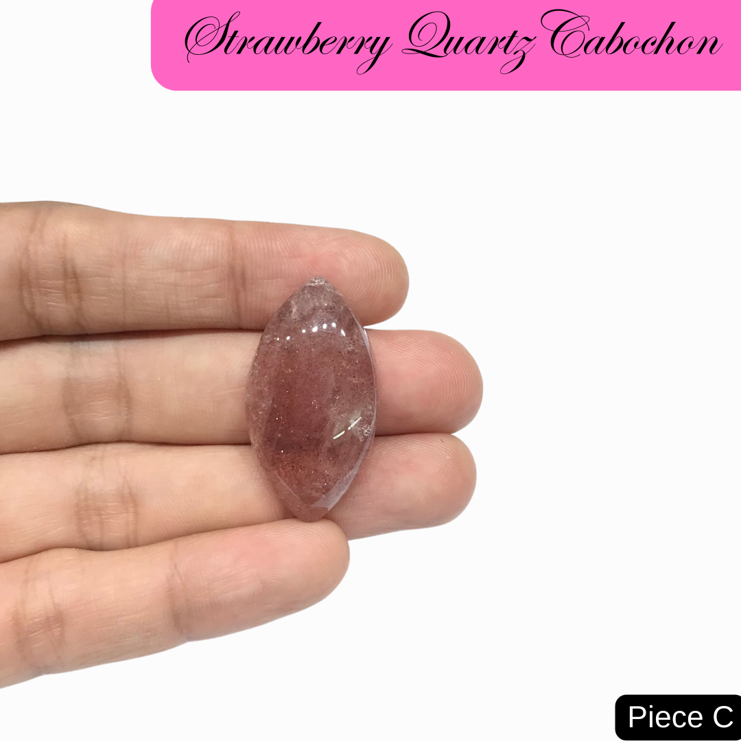 Strawberry Quartz Cabochons