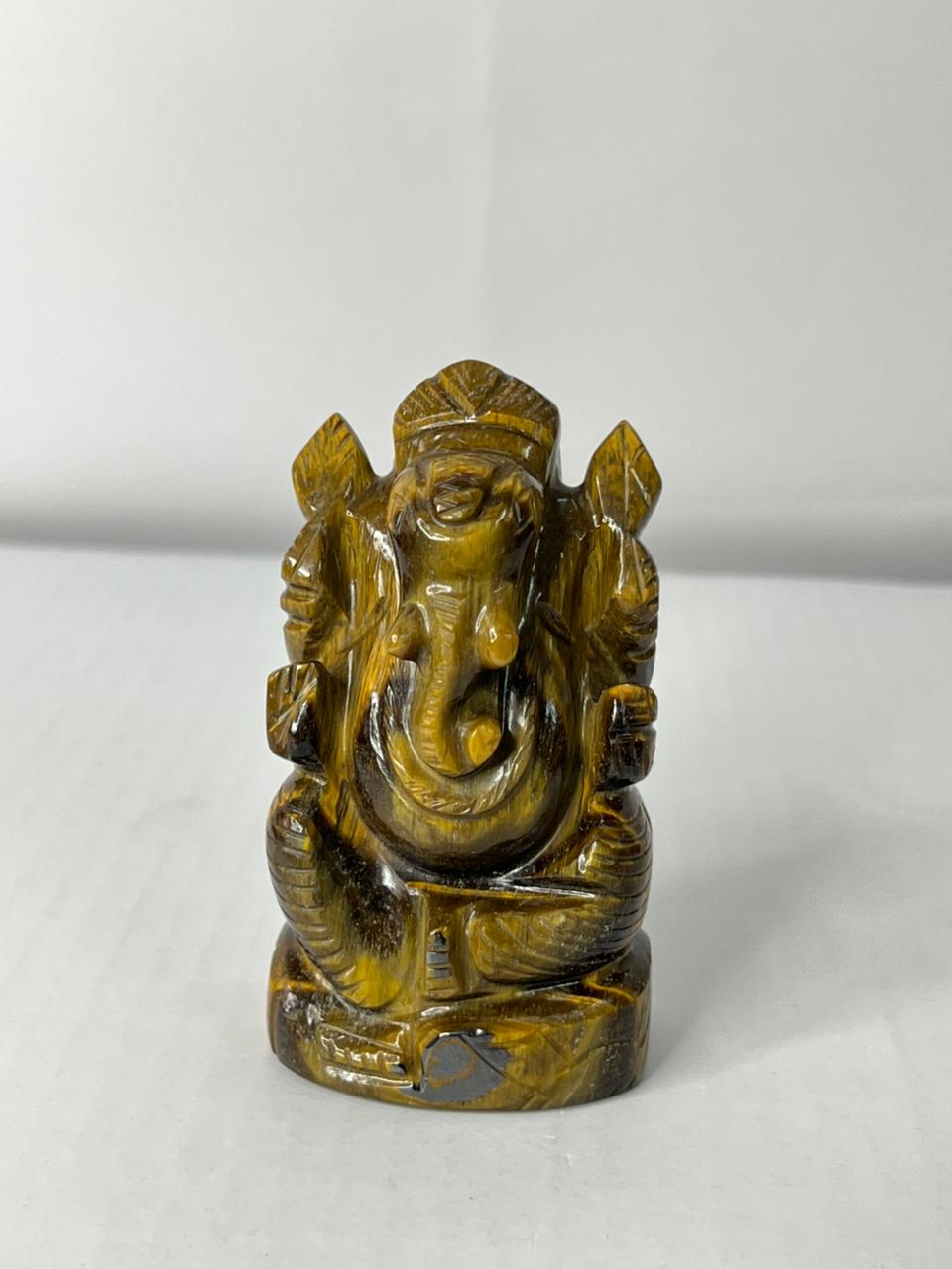Tiger Eye Ganesha - AEORA ROCKS INDIA -Healing Crystals superstore