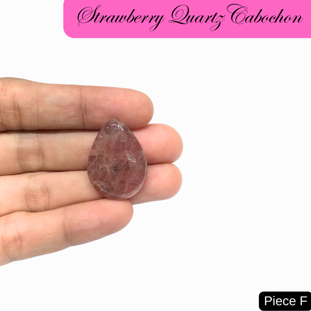 Strawberry Quartz Cabochons