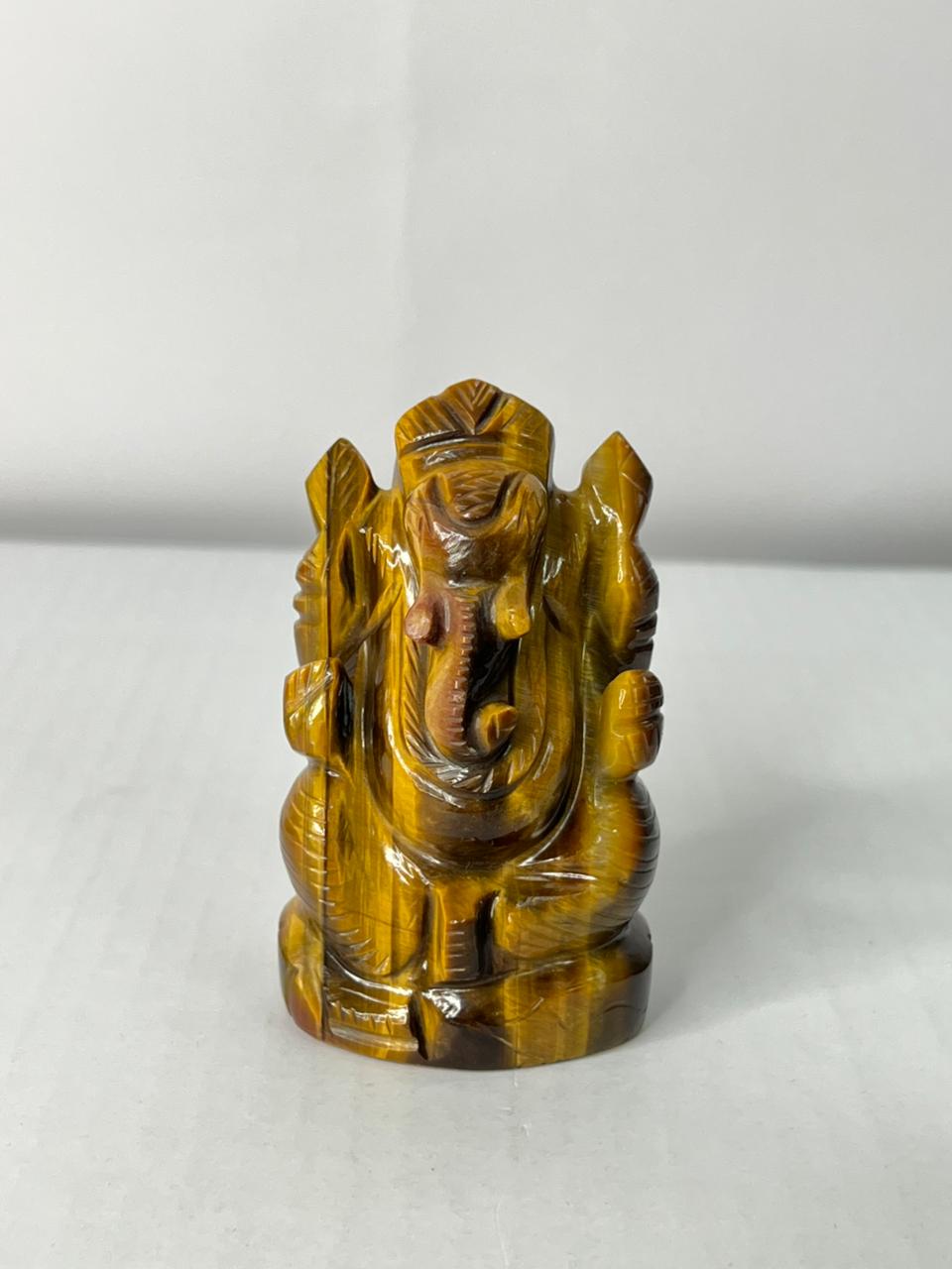 Tiger Eye Ganesha - AEORA ROCKS INDIA -Healing Crystals superstore