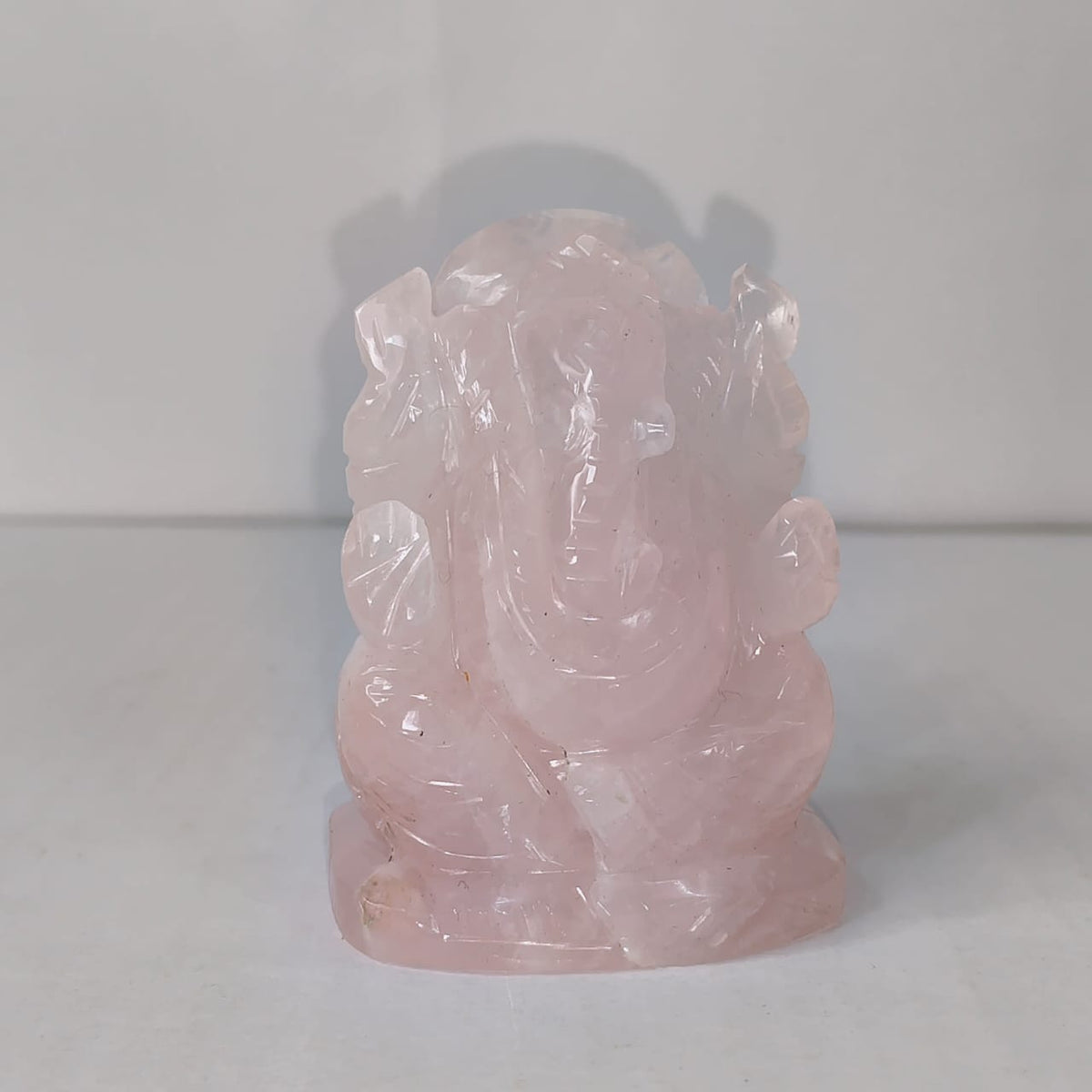 Rose quartz Ganesha - AEORA ROCKS INDIA -Healing Crystals superstore