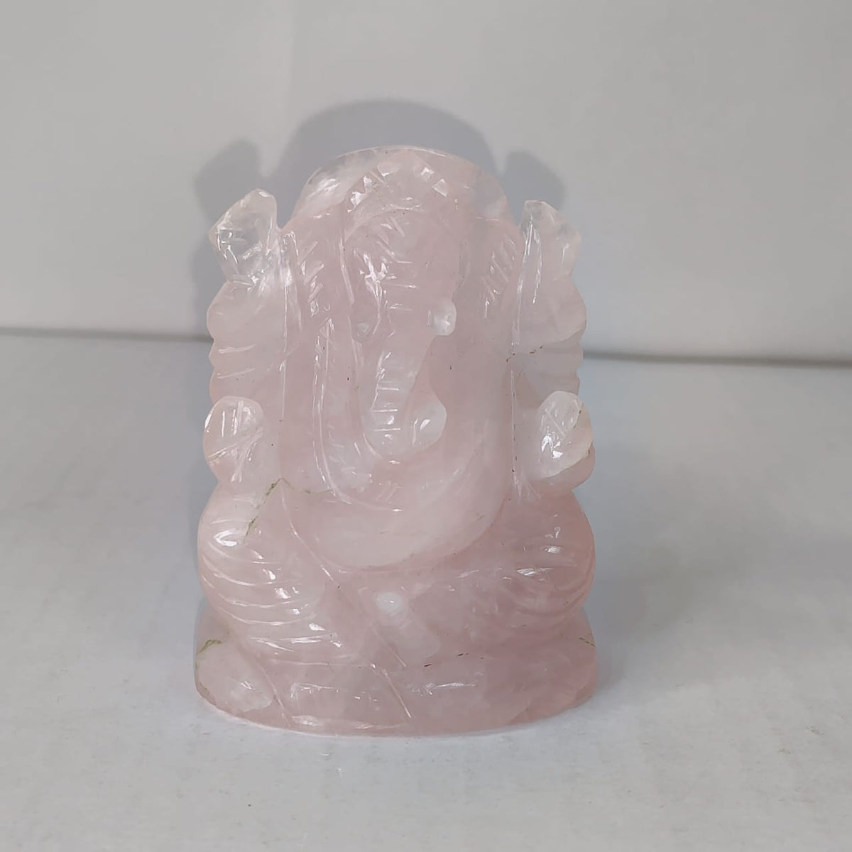Rose quartz Ganesha - AEORA ROCKS INDIA -Healing Crystals superstore