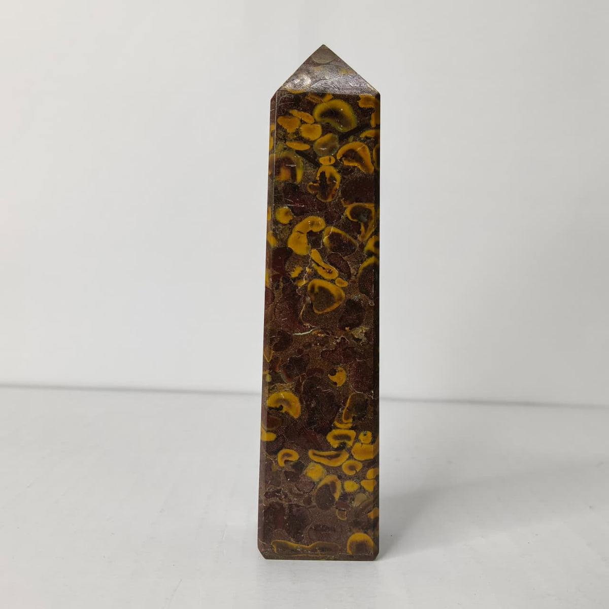Natural Fruit Jasper Crystal Tower | Polished Fruit Jasper Point for Grounding, Stability & Vital Energy - AEORA ROCKS INDIA -Healing Crystals superstore