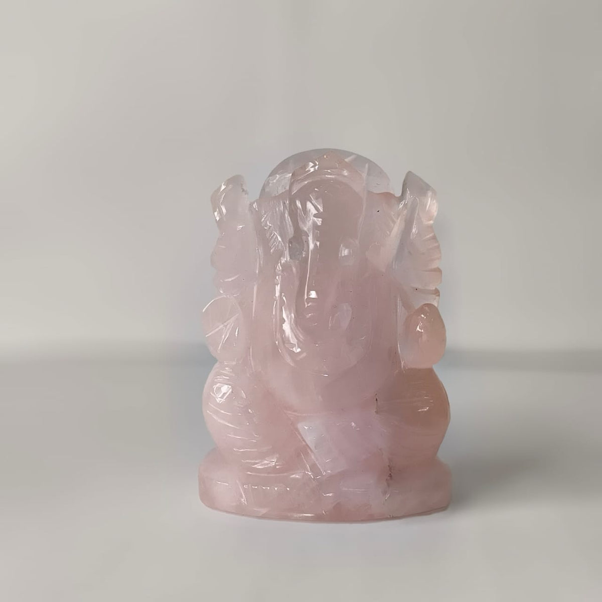 Rose quartz Ganesha - AEORA ROCKS INDIA -Healing Crystals superstore
