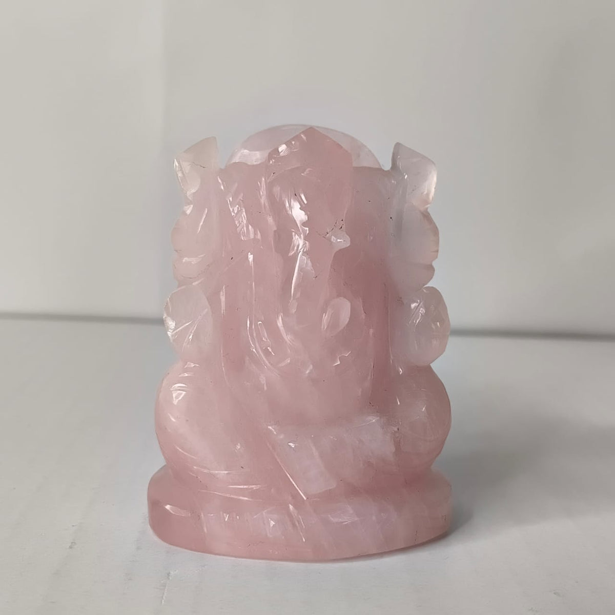 Rose quartz Ganesha - AEORA ROCKS INDIA -Healing Crystals superstore