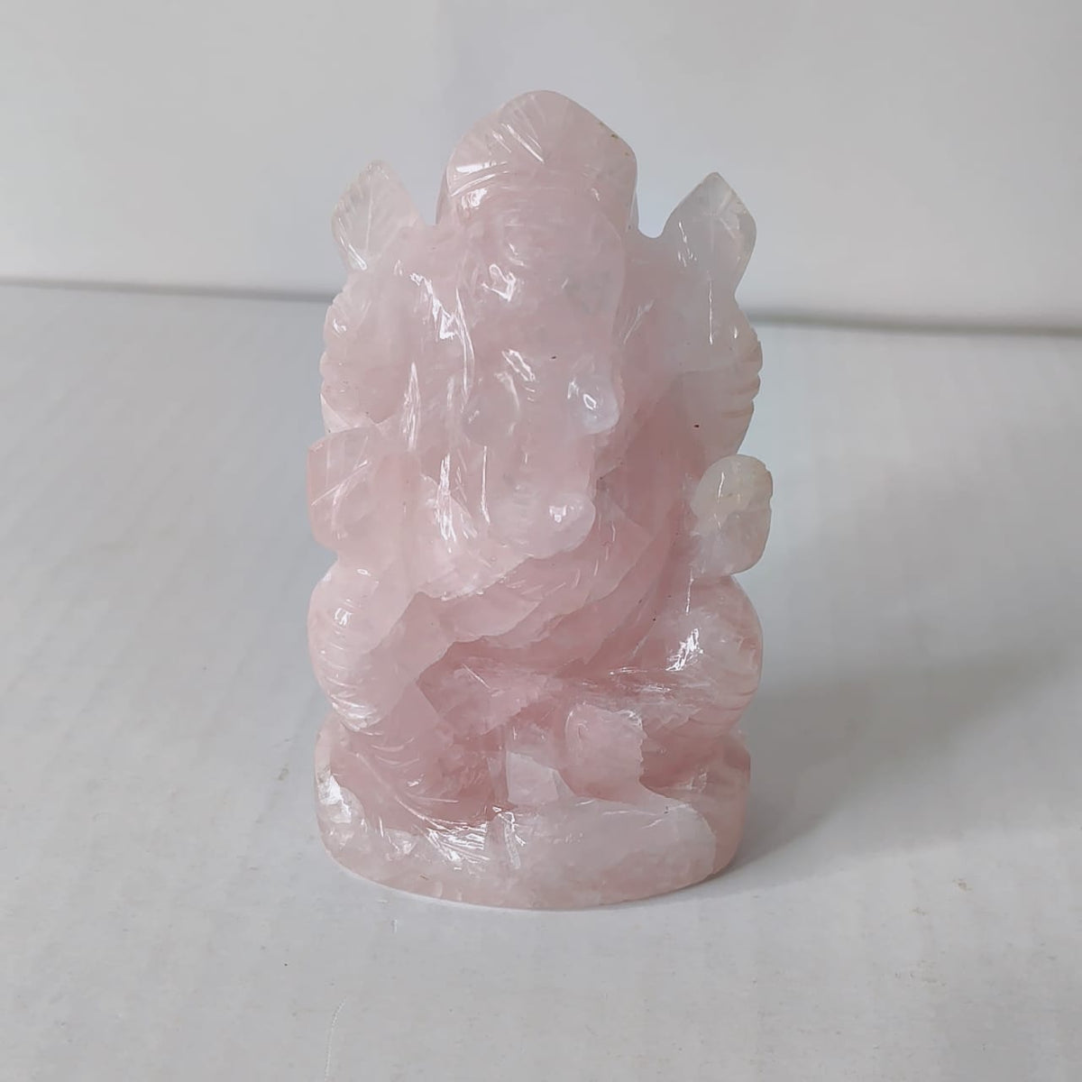 Rose quartz Ganesha - AEORA ROCKS INDIA -Healing Crystals superstore