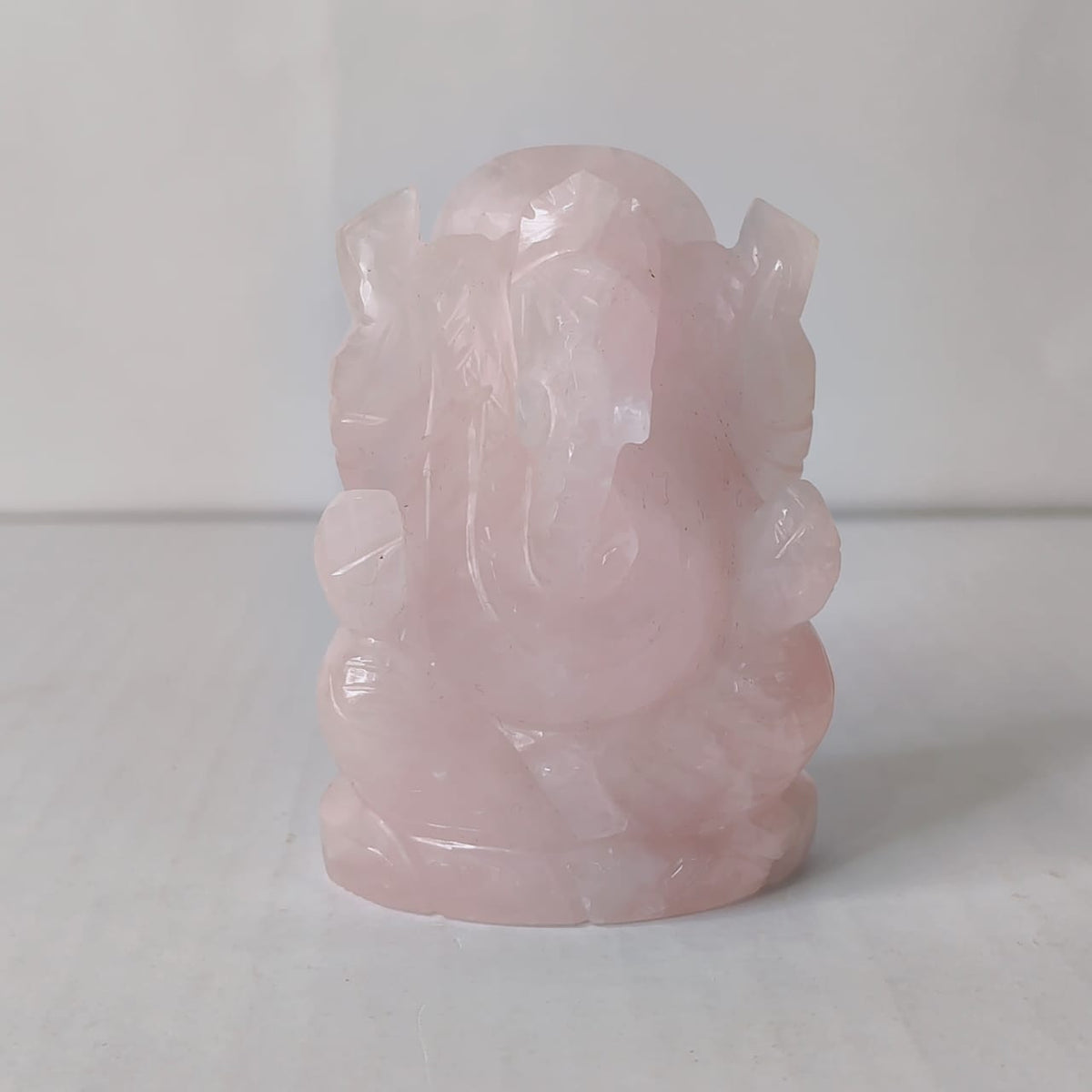 Rose quartz Ganesha - AEORA ROCKS INDIA -Healing Crystals superstore