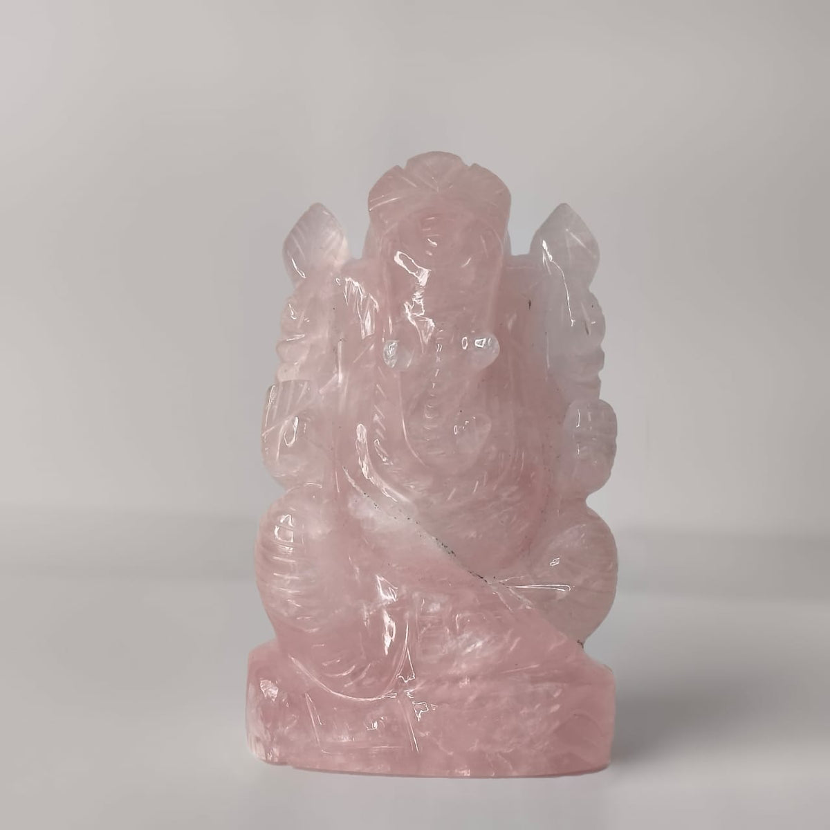 Rose quartz Ganesha - AEORA ROCKS INDIA -Healing Crystals superstore