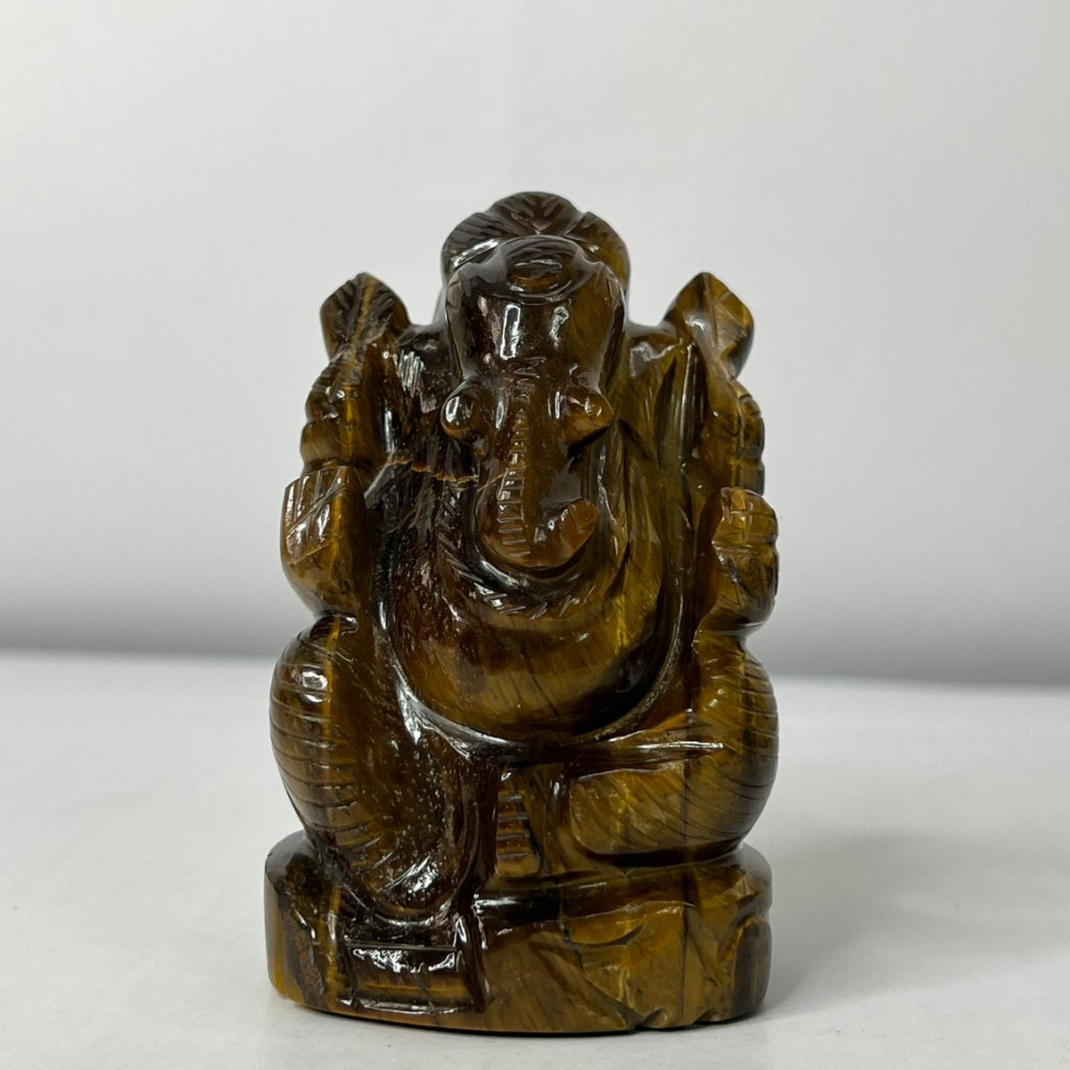 Tiger Eye Ganesha - AEORA ROCKS INDIA -Healing Crystals superstore