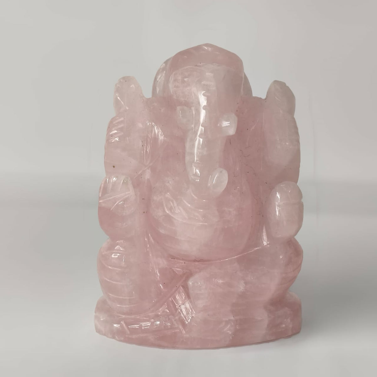 Rose quartz Ganesha - AEORA ROCKS INDIA -Healing Crystals superstore