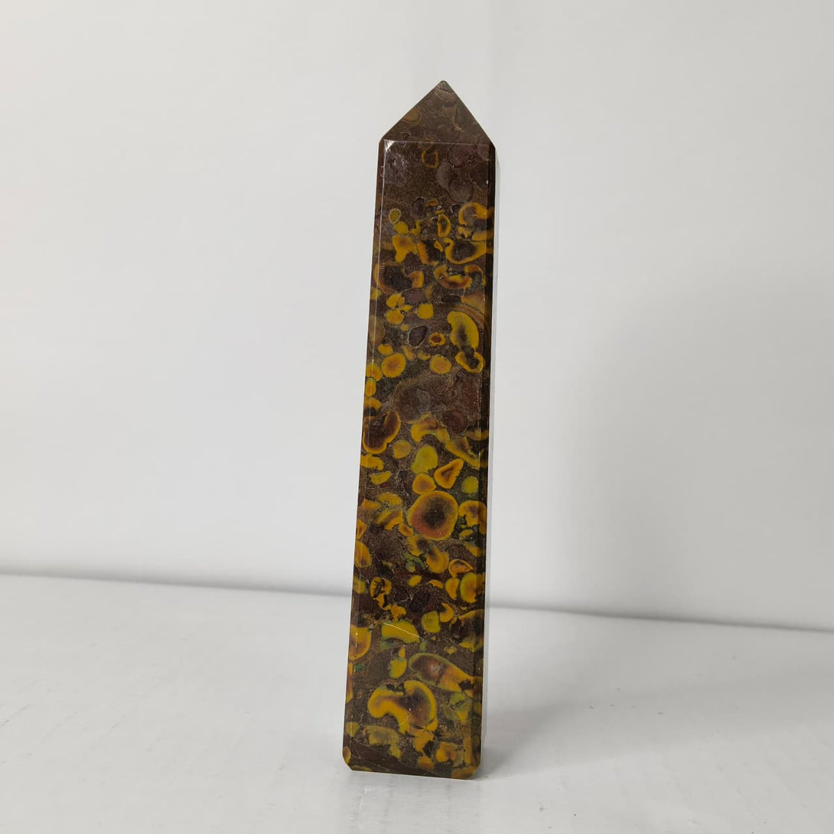 Natural Fruit Jasper Crystal Tower | Polished Fruit Jasper Point for Grounding, Stability & Vital Energy - AEORA ROCKS INDIA -Healing Crystals superstore