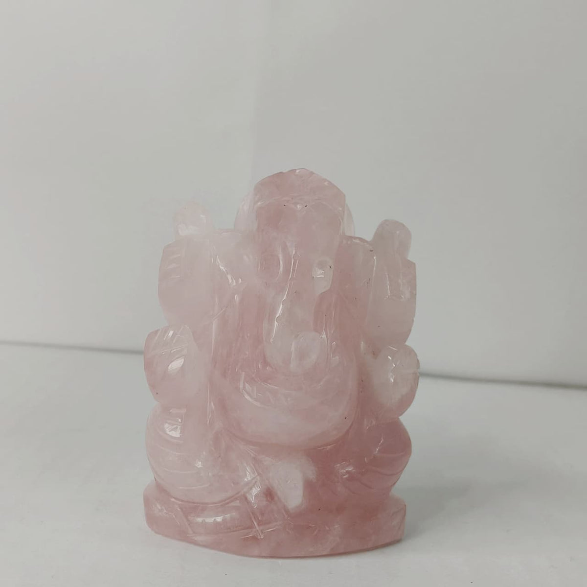 Rose quartz Ganesha - AEORA ROCKS INDIA -Healing Crystals superstore