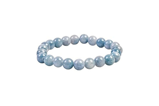 Aquamarine Bead Bracelet