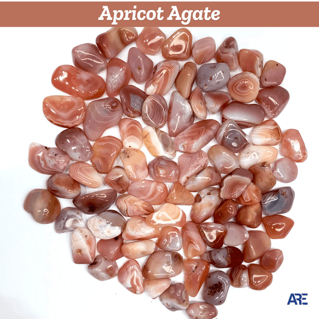 Apricot Agate Tumbled Stone - AEORA ROCKS INDIA -Healing Crystals superstore