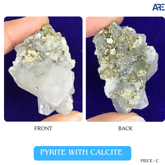 Pyrite With Calcite Piece C 