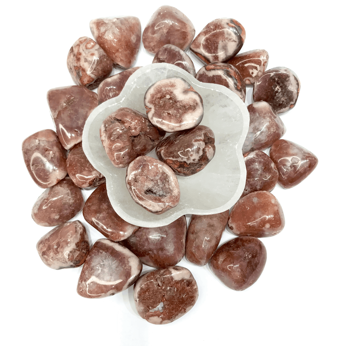 Pink Amethyst Tumbled Stone - AEORA ROCKS INDIA -Healing Crystals superstore