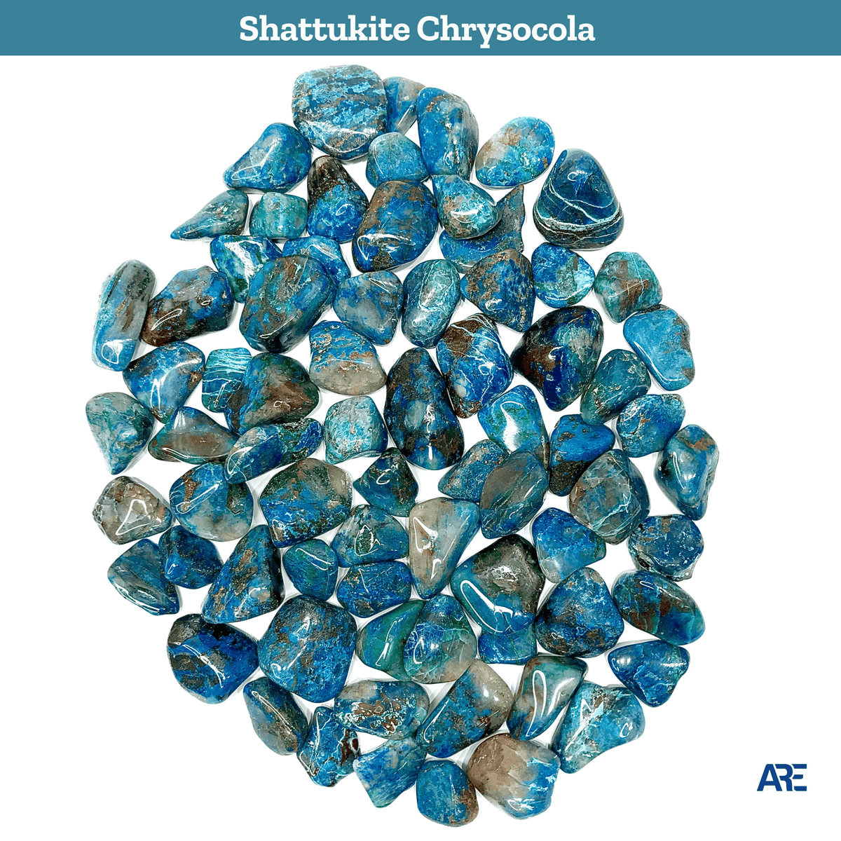 ⁠Shattukite Chryscola Tumbled Stone - AEORA ROCKS INDIA -Healing Crystals superstore