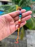 Aeora Rocks 7 Chakra Rudraksha Rakhi for Brother | Natural Crystal Rakhi with Rudraksha | Spiritual Raksha Bandhan Rakhi for Balance, Protection & Positive Energy