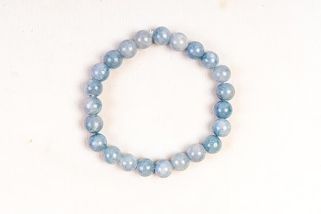 Aquamarine Bead Bracelet