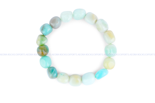 Amazonite Tumbled Bracelet - AEORA ROCKS INDIA -Healing Crystals superstore