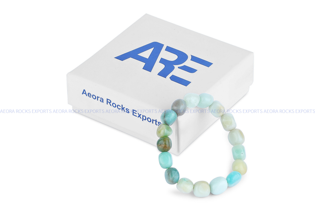 Amazonite Tumbled Bracelet - AEORA ROCKS INDIA -Healing Crystals superstore