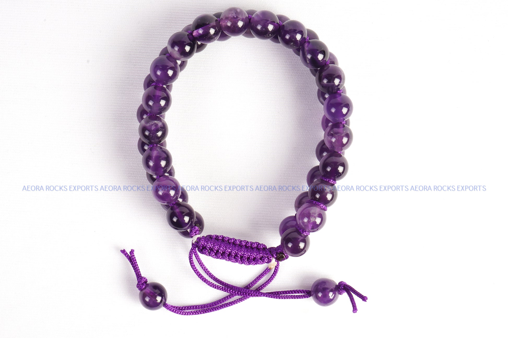 Amethyst string bracelet in India