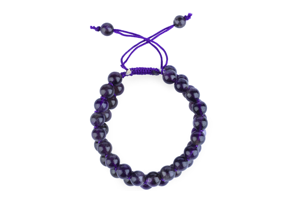 Amethyst String Bracelet - AEORA ROCKS INDIA -Healing Crystals superstore