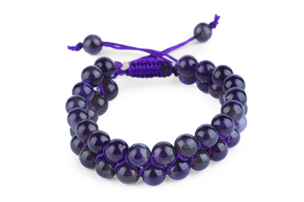 Amethyst String Bracelet - AEORA ROCKS INDIA -Healing Crystals superstore