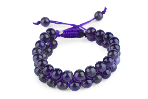 Amethyst String Bracelet - AEORA ROCKS INDIA -Healing Crystals superstore