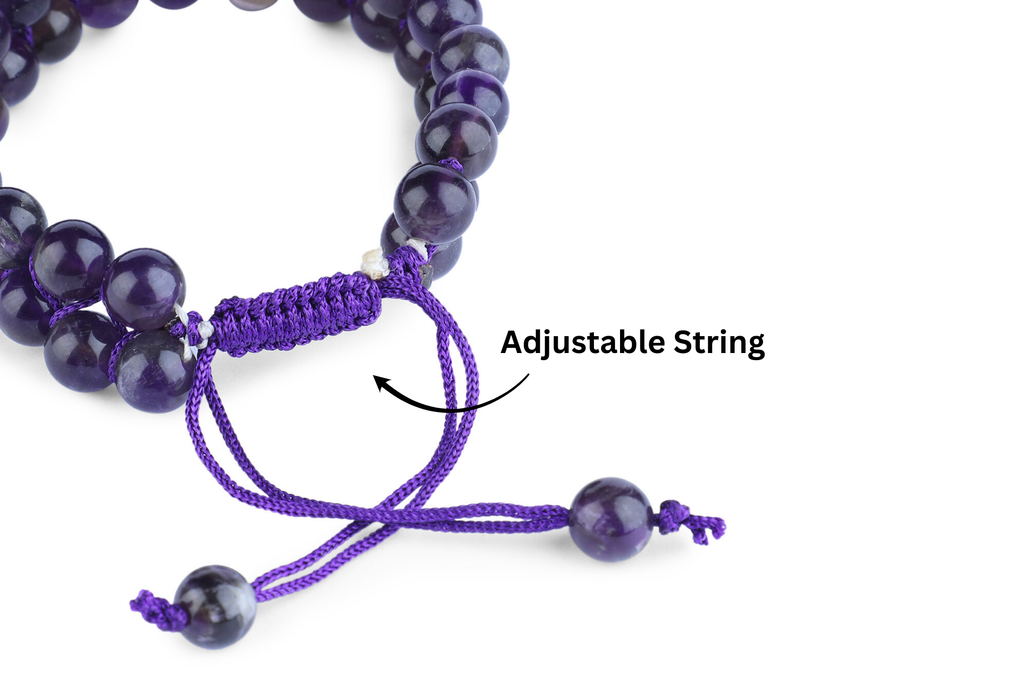 Amethyst String Bracelet - AEORA ROCKS INDIA -Healing Crystals superstore