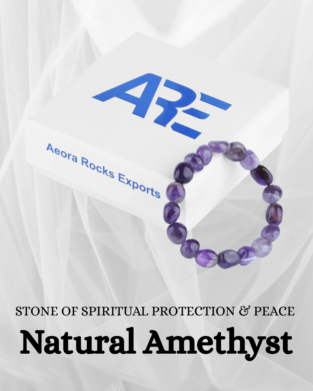 नीलम टंबल्ड ब्रेसलेट 