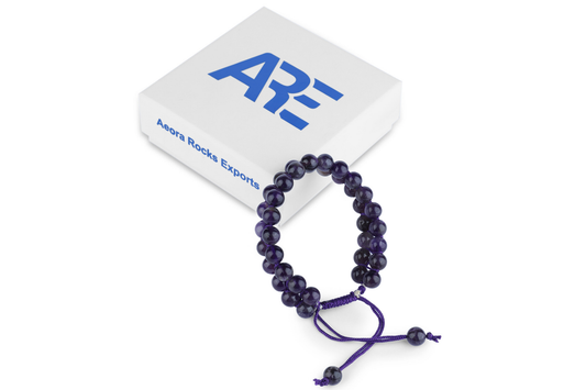 Amethyst String Bracelet - AEORA ROCKS INDIA -Healing Crystals superstore