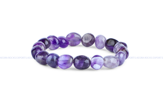 Amethyst Tumbled Bracelet