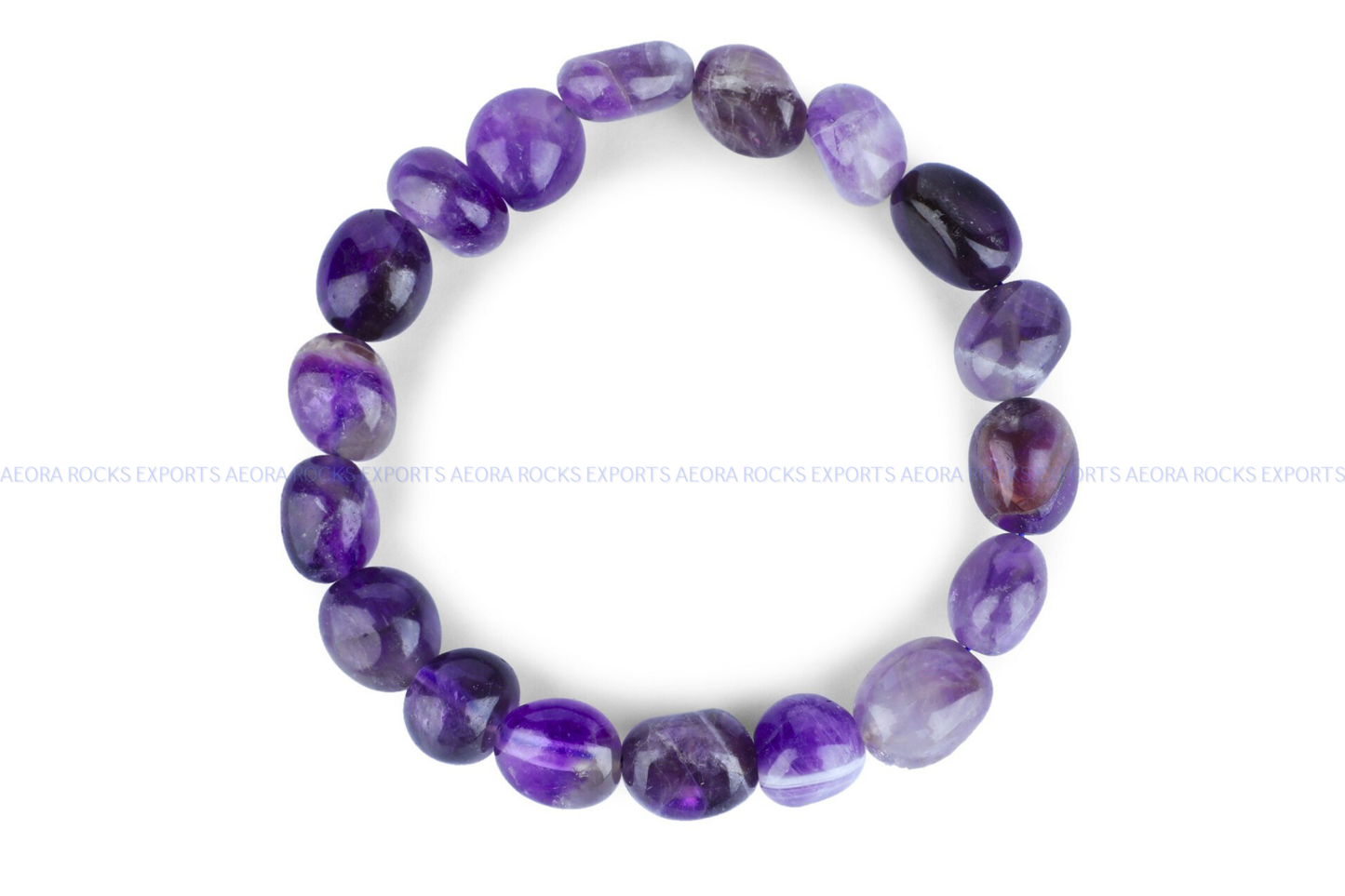 Amethyst Tumbled Bracelet