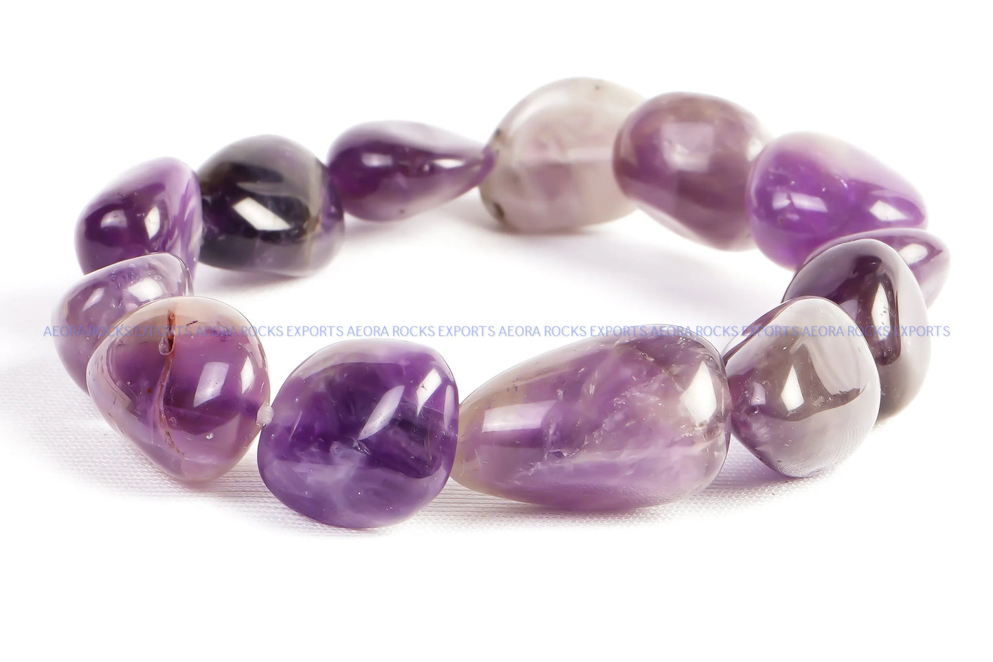 Amethyst Tumbled Bracelet 