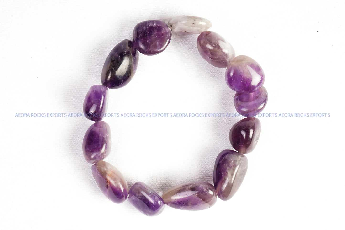 Amethyst Tumbled Bracelet