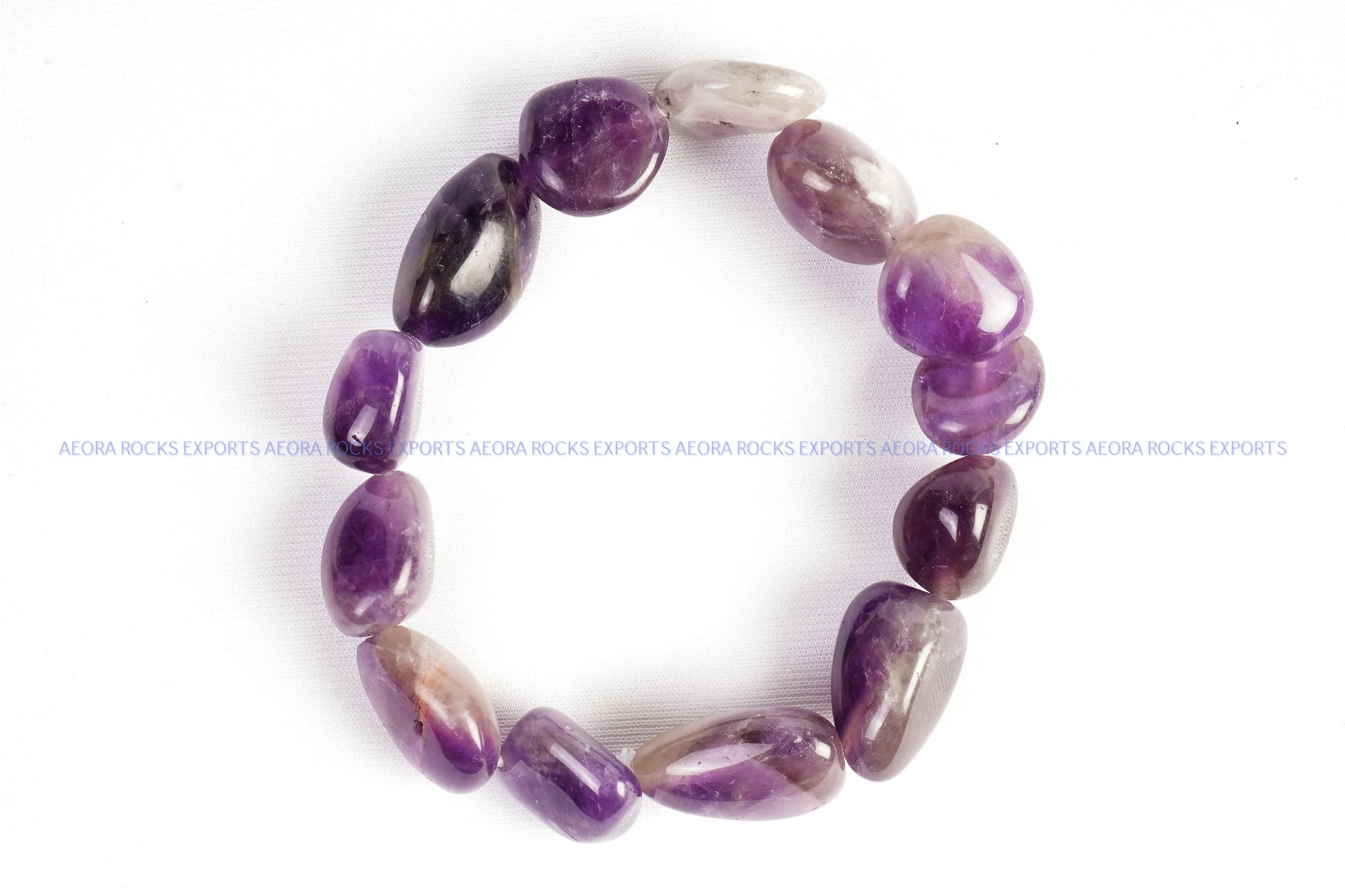 Amethyst Tumbled Bracelet