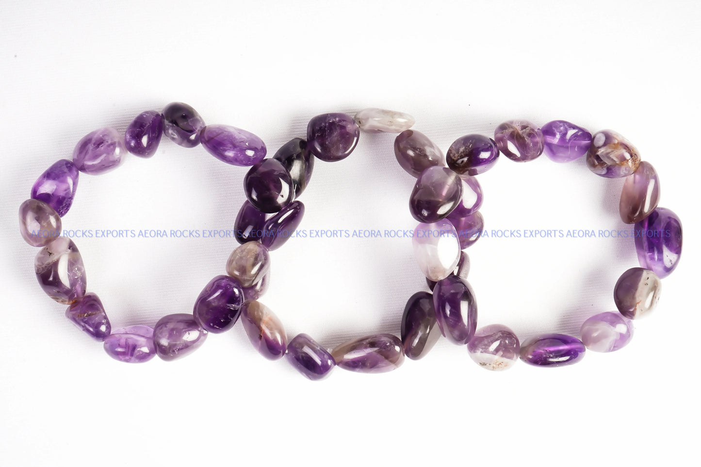 Amethyst Tumbled Bracelet