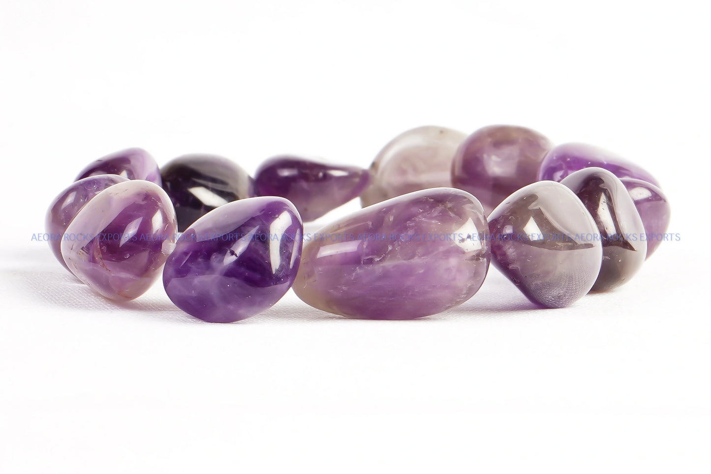 Amethyst Tumbled Bracelet