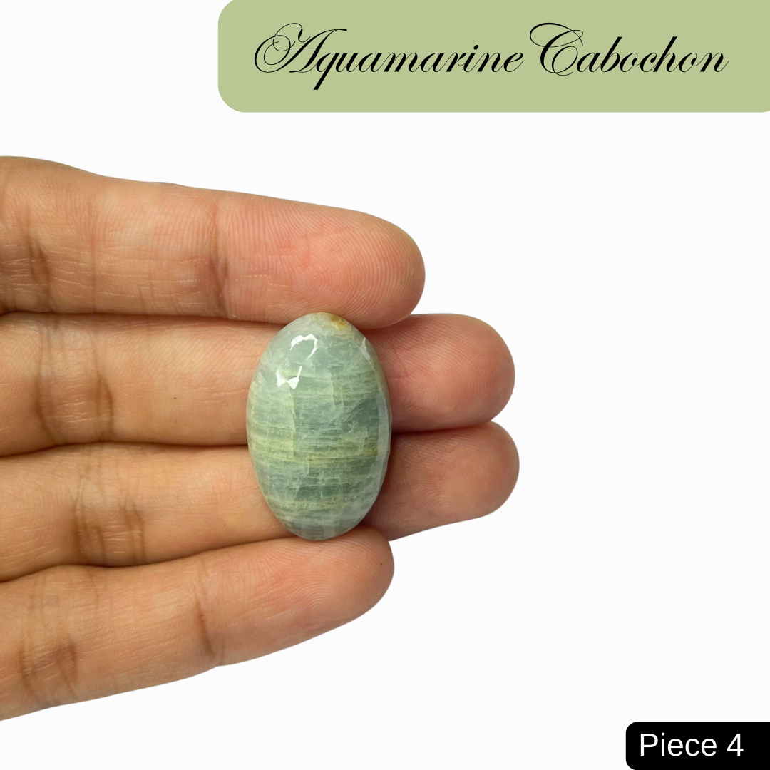 Aquamarine Cabochons - AEORA ROCKS INDIA -Healing Crystals superstore