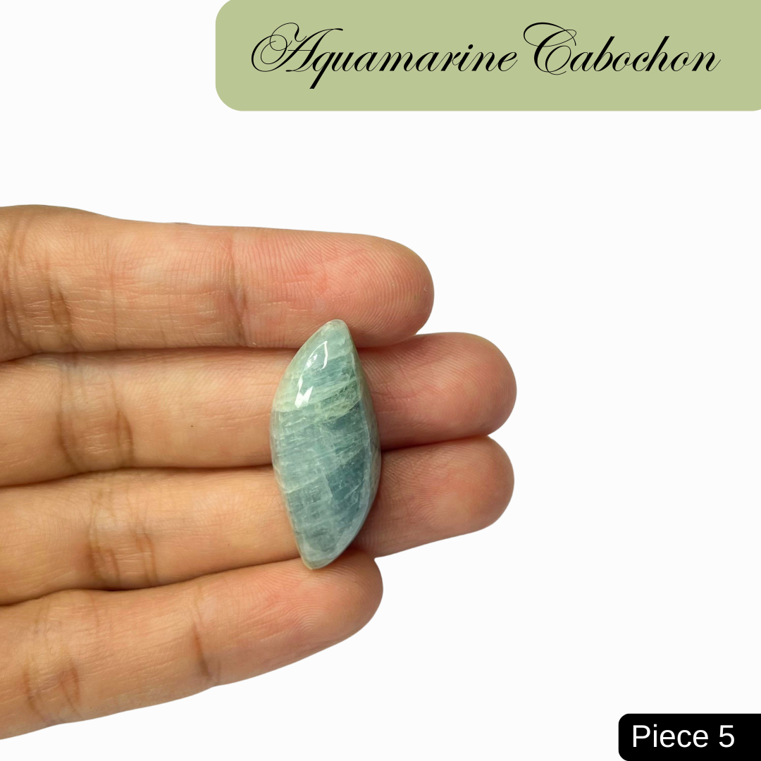 Aquamarine Cabochons - AEORA ROCKS INDIA -Healing Crystals superstore