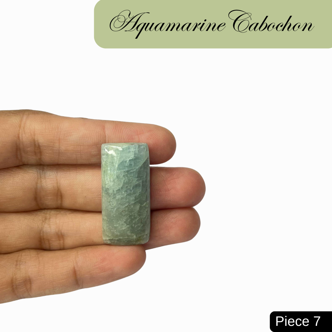 Aquamarine Cabochons - AEORA ROCKS INDIA -Healing Crystals superstore