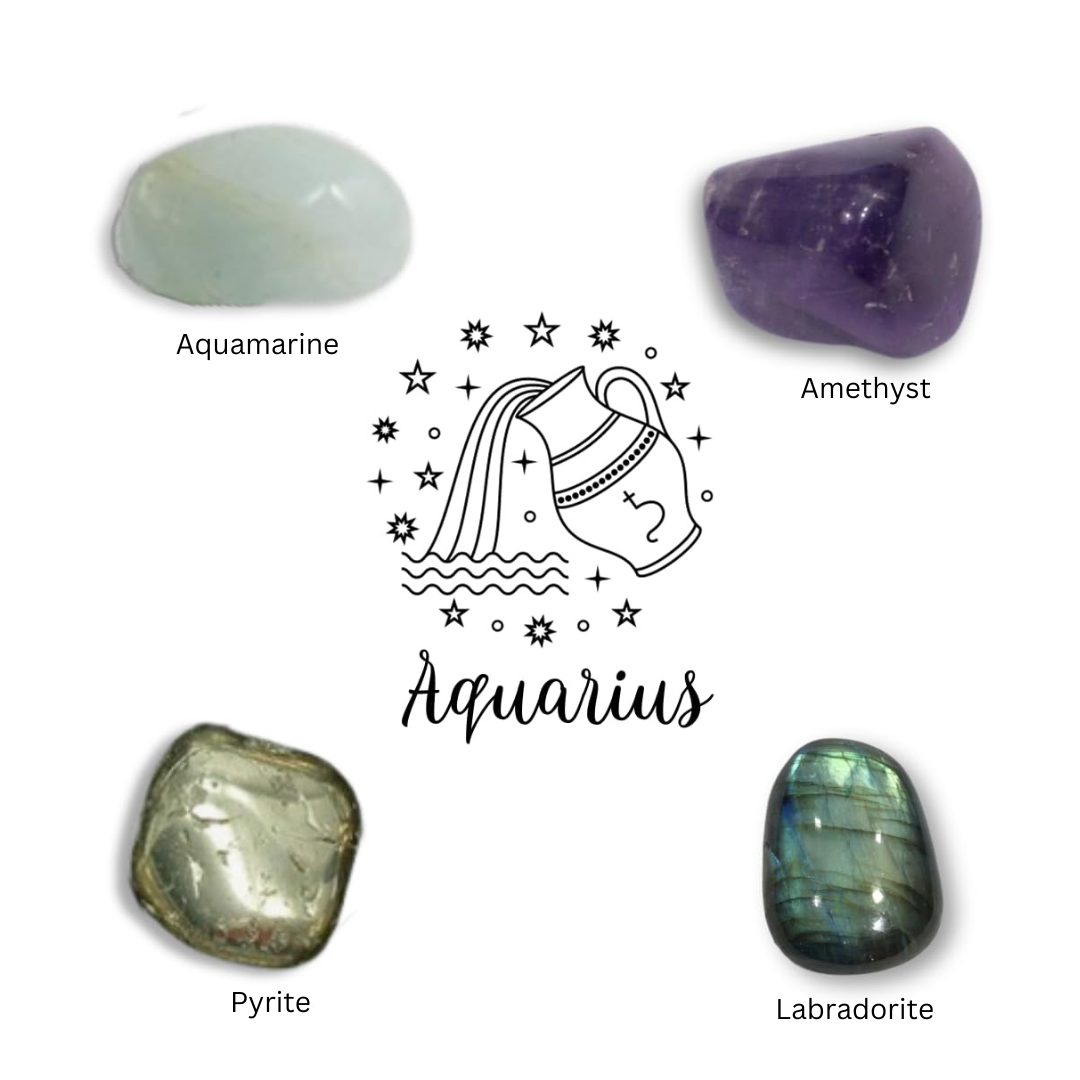 CRYSTALS AS PER ZODIAC - AQUARIUS