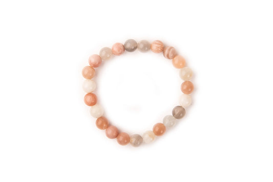 Assorted Moonstone Bead Bracelet