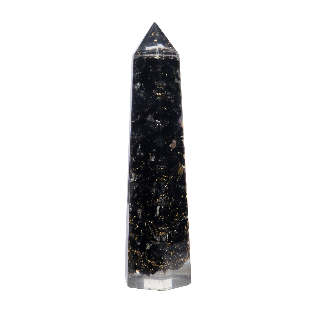 Black Tourmaline Orgonite Tower