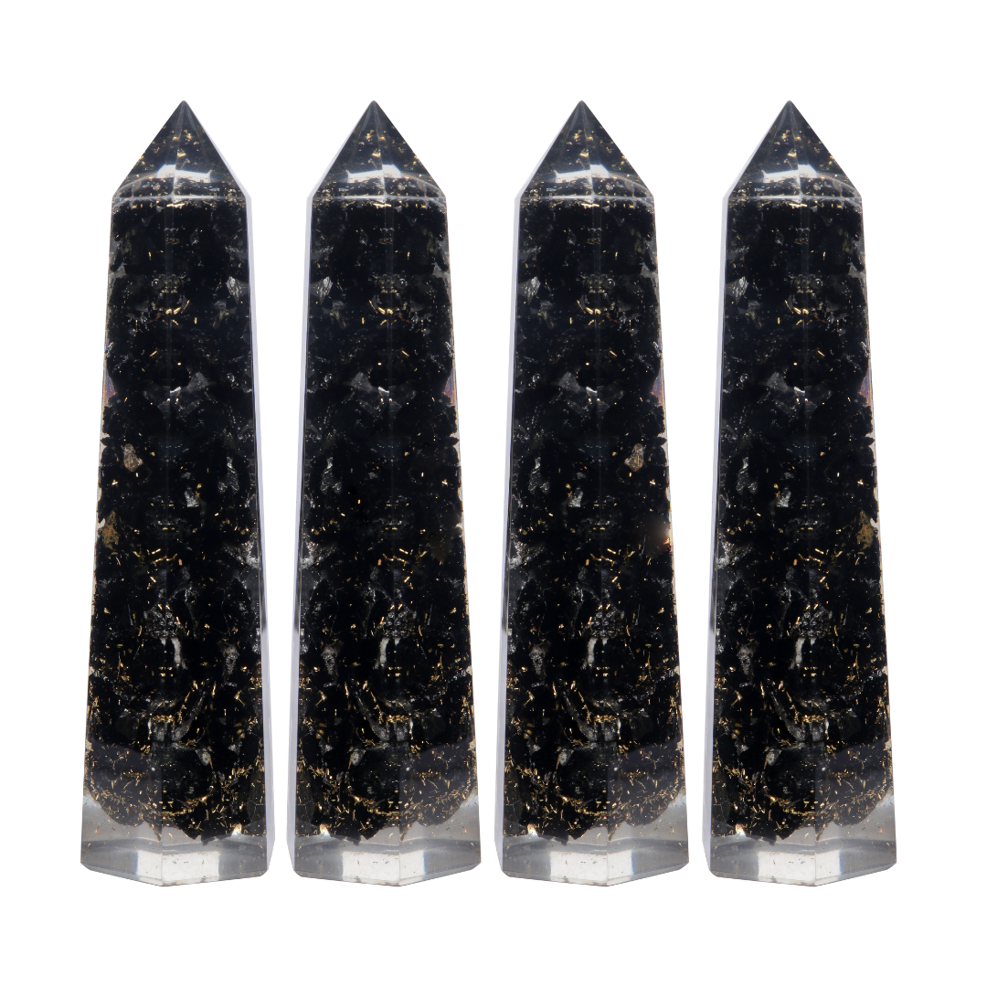 Black Tourmaline Orgonite Tower