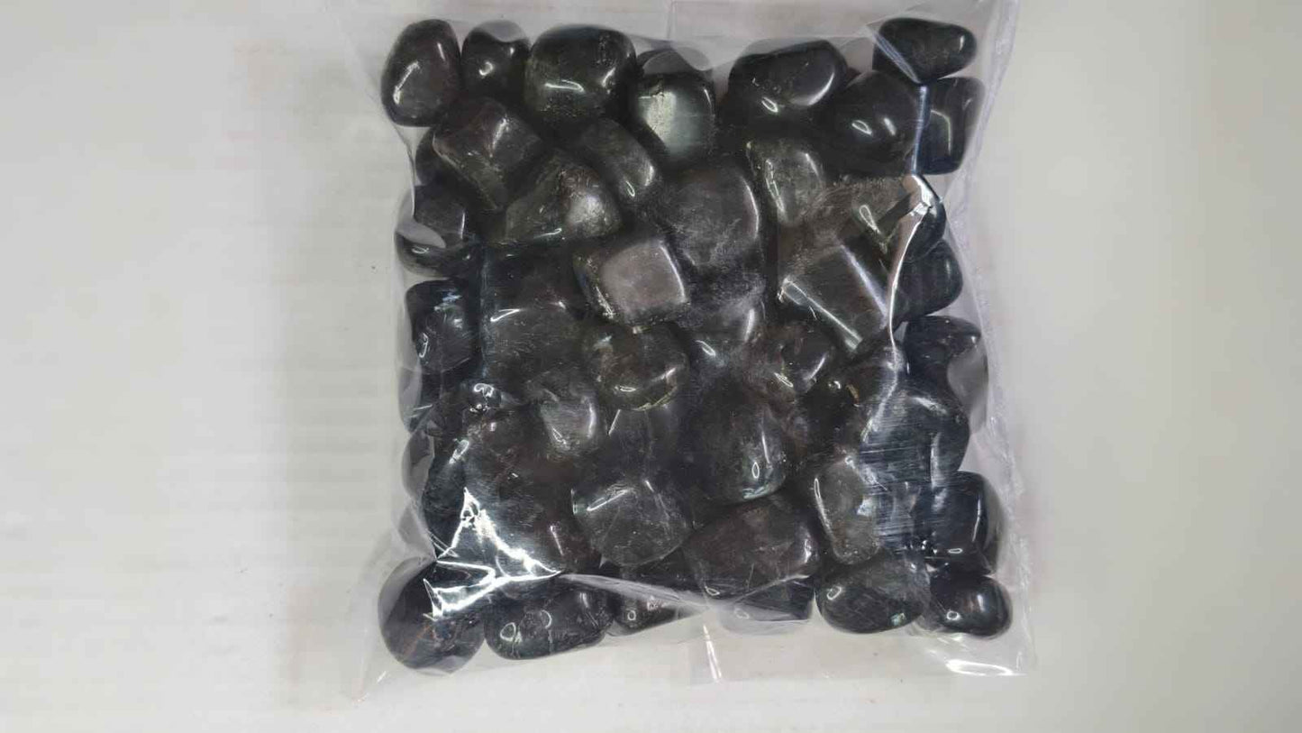 BLACK TOURMALINE TUMBLE STONE - 1 KG