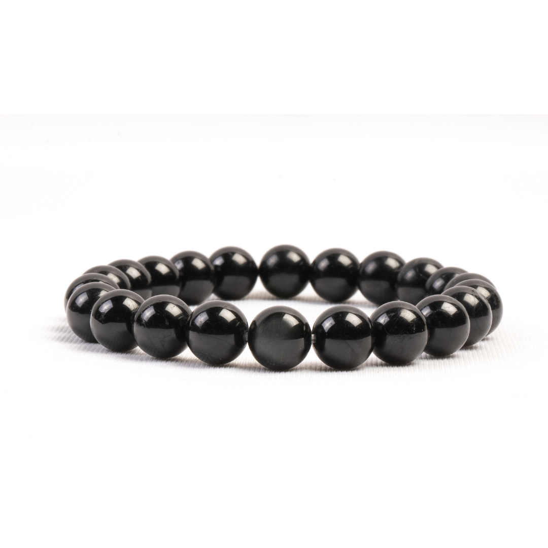 Black Tourmaline Bead Bracelet