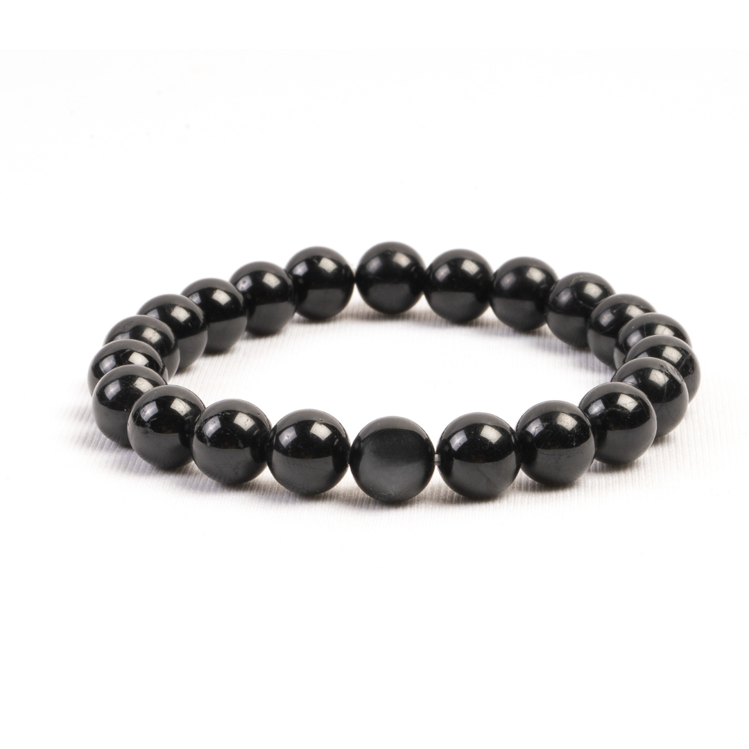 Black Tourmaline Bead Bracelet