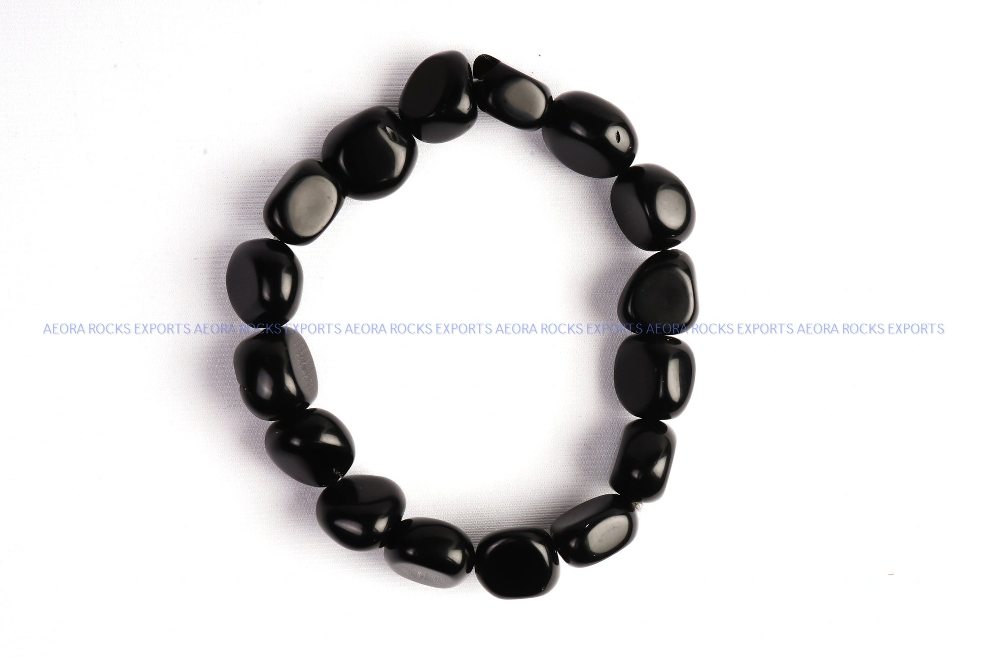 Black Tourmaline Tumbled Bracelet